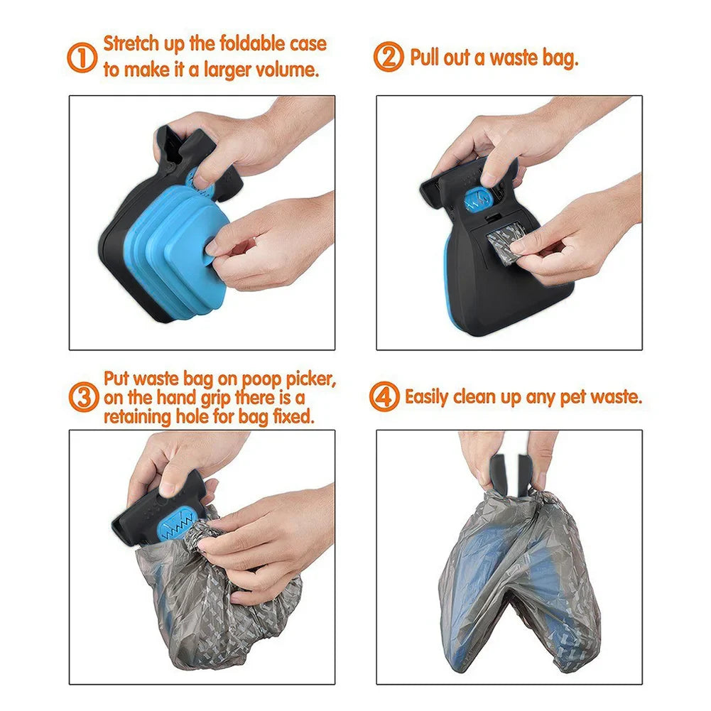 Midello dog poop scooper colour variants and sizes — small and large