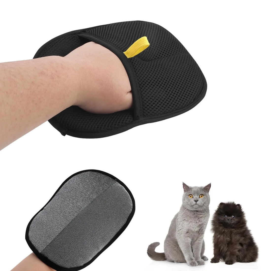 Midello Pet Fur Magic Mitts — reusable hair removal grooming glove for dogs and cats
